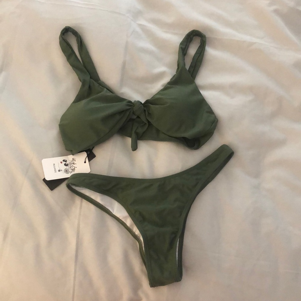 Green bikini new with tags!